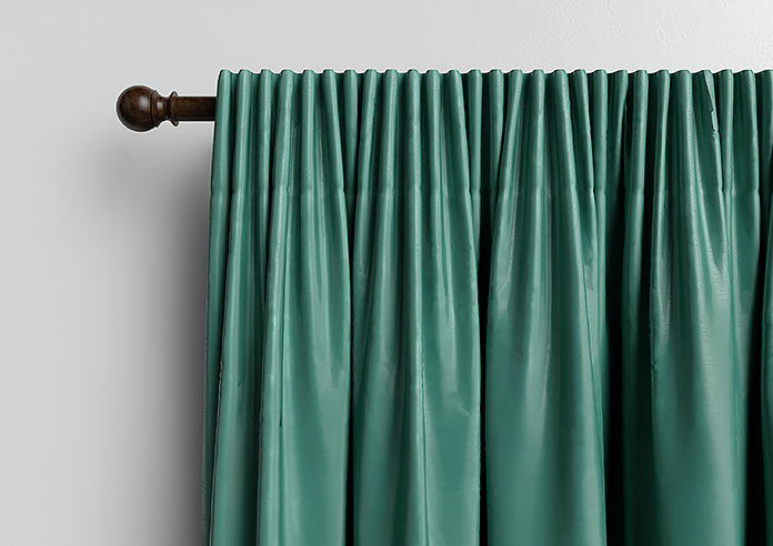 Akoya Faux Silk, Lustre Emerald Green - Made to Measure Curtain - Image 10